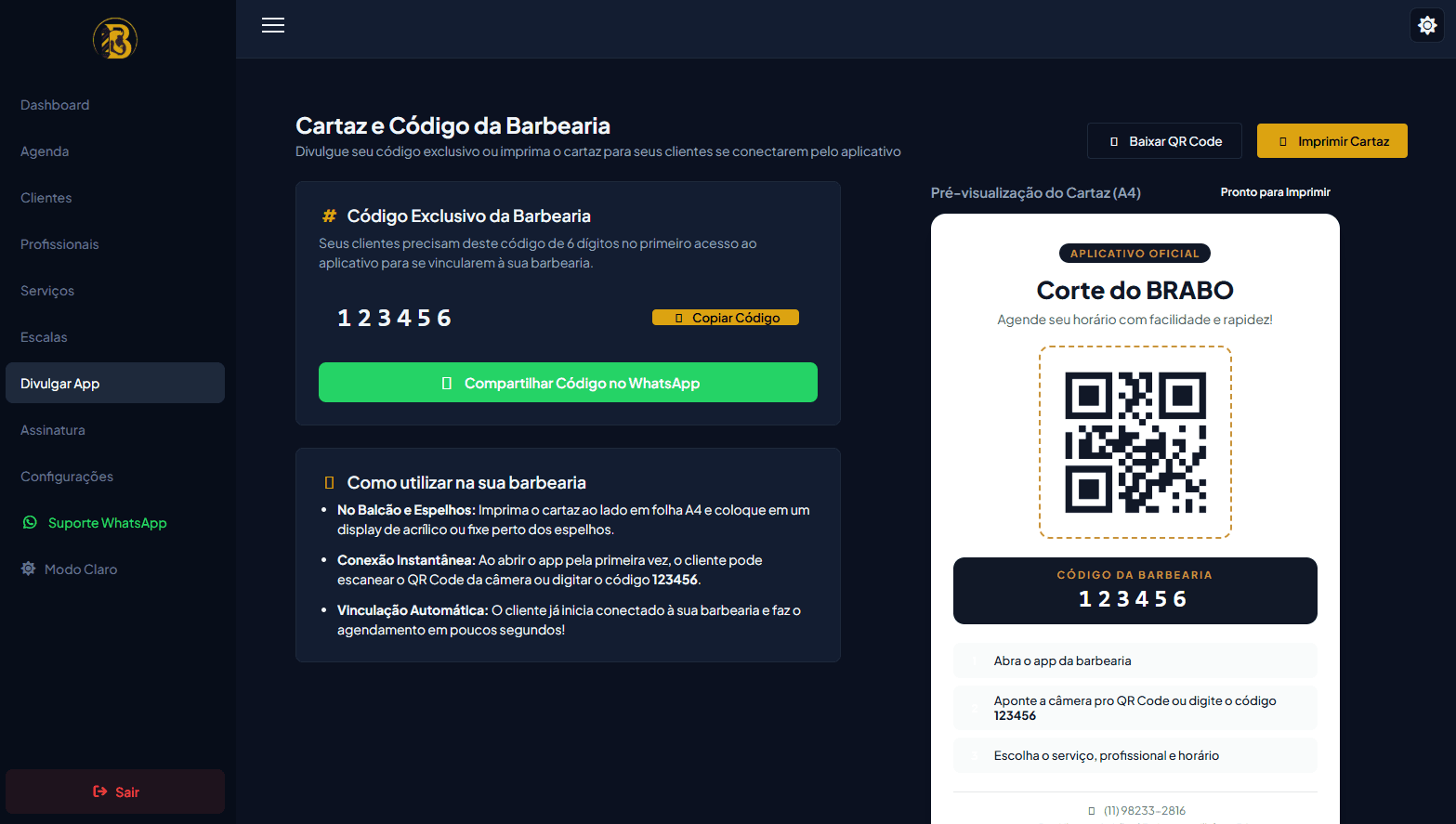 SaaS de Barbearia — imagem 7